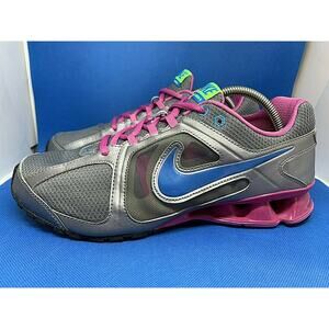 NIKE Reax Run 8 Shox Lace Up Running Athletic Shoes 599562-001 Women's Size 9.5